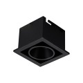 VK/04299/B/C - Χωνευτό σποτ led, 5W, 4000K, 518lm, 35°, IP20, μαύρο 