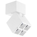 VK/04304/W/C - Σποτ οροφής LED, 220-240V, 6W, 4000K, 804lm, 8°, CRI>90, 6.1x11cm, IP20, κινητό, λευκό