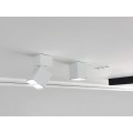 VK/04304/W/C - Σποτ οροφής LED, 220-240V, 6W, 4000K, 804lm, 8°, CRI>90, 6.1x11cm, IP20, κινητό, λευκό