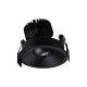 VK/04345/B/W  - Χωνευτό κινητό σποτ led, 6W, 3000K, 515lm, 35°, IP20, μαύρο