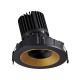 VK/04346/BGD/C - Χωνευτό κινητό σποτ led, 12W, 4000K, 897lm, 35°, IP20, μαύρο-χρυσό