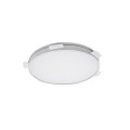 VK/04347/W/W/33 - Χωνευτό φωτιστικό led, Trimless, 17W, 3000K, 2.200lm, 110°, IP20, ø25.9cm, λευκό