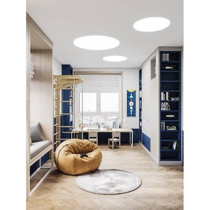 VK/04347/W/W/73 - Χωνευτό φωτιστικό led, Trimless, 52W, 3000K, 8042lm, 110°, IP20, ø65.9cm, λευκό