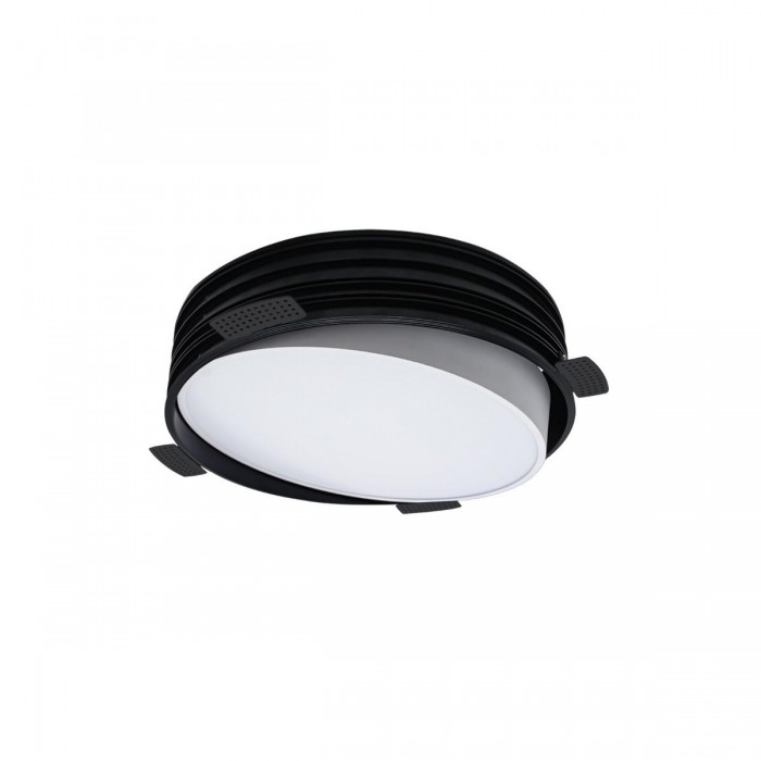 VK/04348/W/W/35  - Χωνευτό κινητό φωτιστικό led, Trimless, 17W, 3000K, 2202lm, 110°,  IP20, ø25cm, λευκό