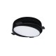VK/04348/B/W/35 - Χωνευτό κινητό φωτιστικό led, Trimless, 17W, 3000K, 2202lm, 110°,  IP20, ø25cm, μαύρο