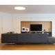 VK/04348/B/W/45 - Χωνευτό κινητό φωτιστικό led, Trimless, 24W, 3000K, 3589lm, 110°, IP20, ø35cm, μαύρο