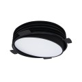 VK/04348/B/C/45 - Χωνευτό κινητό φωτιστικό led, Trimless, 23W, 4000K, 4.030lm, 110°, IP20, ø35cm, μαύρο