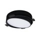 VK/04348/B/C/45 - Χωνευτό κινητό φωτιστικό led, Trimless, 23W, 4000K, 4030lm, 110°, IP20, ø35cm, μαύρο