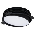 VK/04348/B/W/55 - Χωνευτό κινητό φωτιστικό led, Trimless, 33W, 3000K, 4.936lm, 110°, IP20, ø45cm, μαύρο