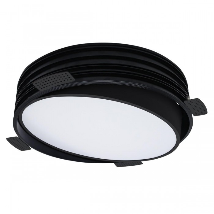 VK/04348/B/W/55 - Χωνευτό κινητό φωτιστικό led, Trimless, 33W, 3000K, 4936lm, 110°, IP20, ø45cm, μαύρο