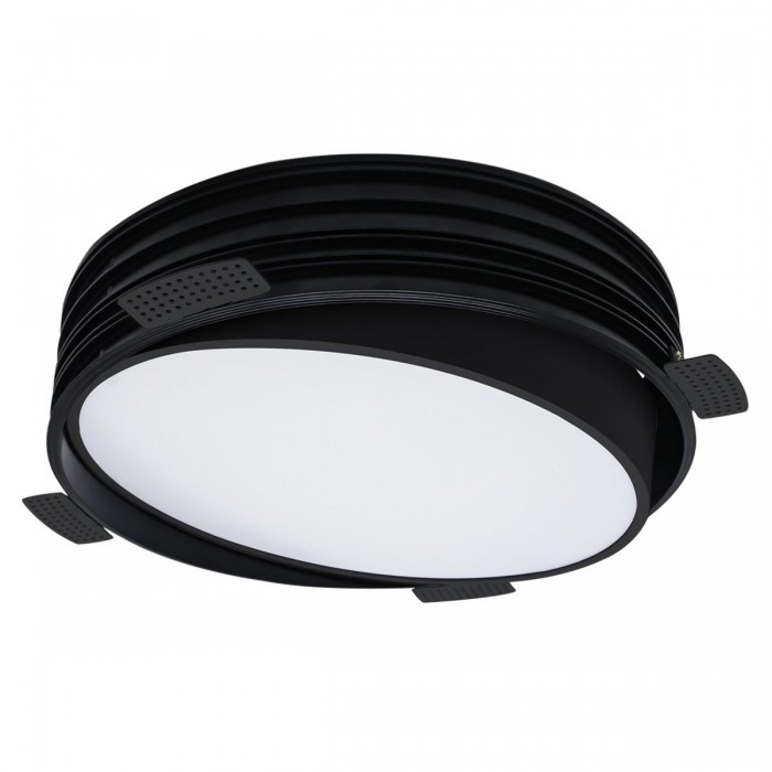 VK/04348/B/C/55 - Χωνευτό κινητό φωτιστικό led, Trimless, 33W, 4000K, 5364lm, 110°, IP20, ø45cm, μαύρο