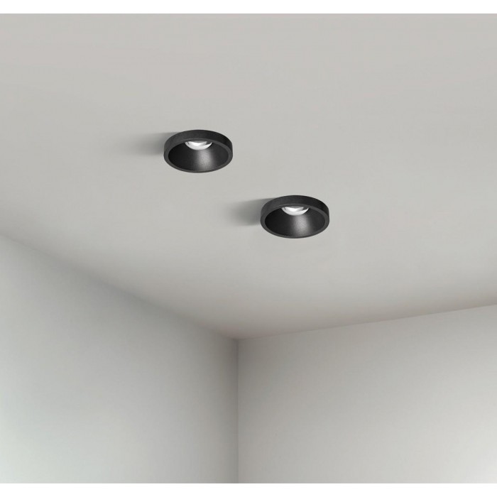 VK/04435/B/W/68 - Χωνευτό φωτιστικό οροφής led, 6W, 3000K, 382lm, 24°, CRI>90, IP44, ø6.8x5.1cm, μαύρο VK/04435/B/W/68 - Χωνευτό φωτιστικό οροφής led, 6W, 3000K, 382lm, 24°, CRI>90, IP44, ø6.8x5.1cm, μαύρο