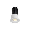 VK/04436/W/W - Χωνευτό φωτιστικό οροφής led, 1W, 3000K, 65lm, 24°, CRI>90, IP20, ø2.3cm, λευκό