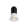 VK/04436/W/C - Χωνευτό φωτιστικό οροφής led, 1W, 4000K, 65lm, 24°, CRI>90, IP20, ø2.3cm, λευκό