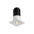 VK/04437/W/W - Χωνευτό φωτιστικό οροφής led, 1W, 3000K, 65lm, 24°, CRI>90, IP20, 2.3x2.3cm, λευκό