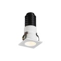 VK/04439/W/C - Χωνευτό φωτιστικό οροφής led, 1W, 4000K, 65lm, 24°, CRI>90, IP20, 2.3x2.3cm, λευκό
