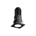 VK/04439/B/W - Χωνευτό φωτιστικό οροφής led, 1W, 3000K, 65lm, 24°, CRI>90, IP20, 2.3x2.3cm, μαύρο