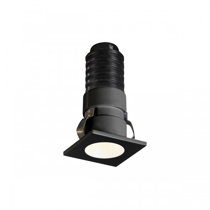 VK/04439/B/W - Χωνευτό φωτιστικό οροφής led, 1W, 3000K, 65lm, 24°, CRI>90, IP20, 2.3x2.3cm, μαύρο VK/04439/B/W - Χωνευτό φωτιστικό οροφής led, 1W, 3000K, 65lm, 24°, CRI>90, IP20, 2.3x2.3cm, μαύρο