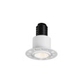 VK/04440/W/W - Χωνευτό φωτιστικό οροφής led trimless, 1W, 3000K, 65lm, 24°, CRI>90, IP20, ø4cm, λευκό