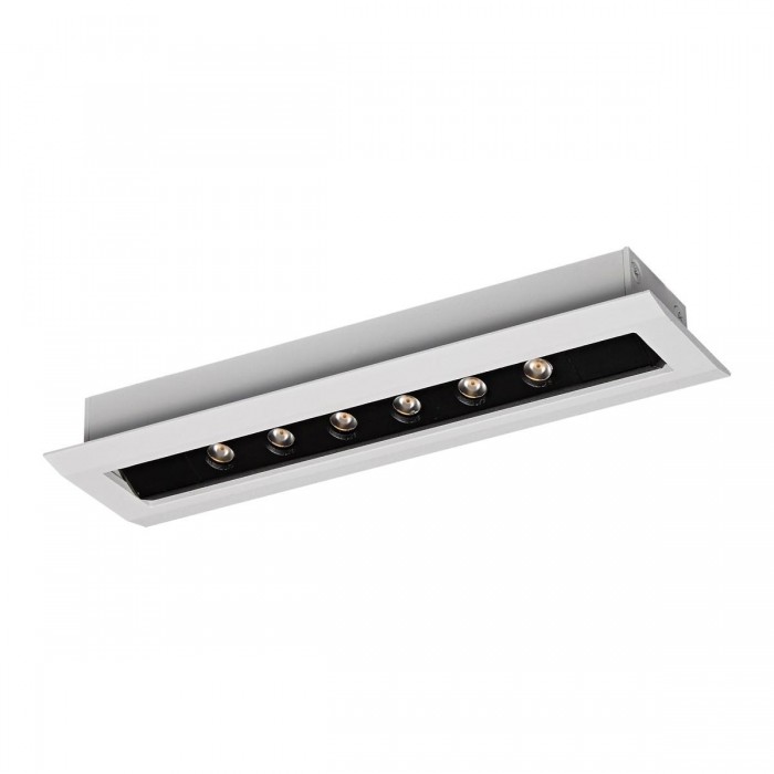 VK/04441/WB/WW - Χωνευτό κινητό φωτιστικό οροφής led, 6x1W, 2700K, 400lm, 24°, CRI>90, IP20, 18.9x5.5x4.2cm, λευκό+μαύρο VK/04441/WB/WW - Χωνευτό κινητό φωτιστικό οροφής led, 6x1W, 2700K, 400lm, 24°, CRI>90, IP20, 18.9x5.5x4.2cm, λευκό+μαύρο