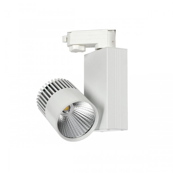 VK/04020/W/W/24 - Σποτ ράγας αλουμινίου LED, COB, 220-240V, 15W, 3000K, 1.447lm, 24°, CRI>80, IP20, λευκό VK/04020/W/W/24 - Σποτ ράγας αλουμινίου LED, COB, 220-240V, 15W, 3000K, 1.447lm, 24°, CRI>80, IP20, λευκό
