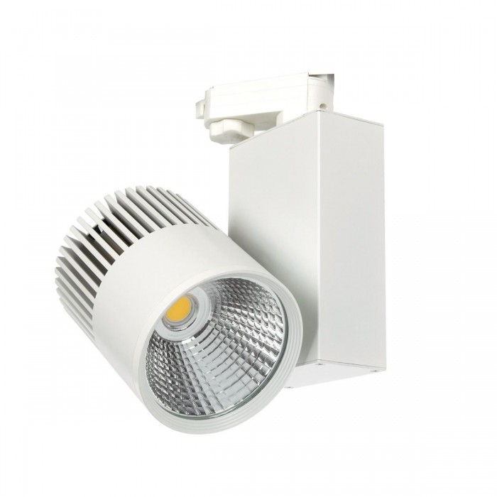 VK/04021/W/C/36 - Σποτ ράγας αλουμινίου LED, COB, 220-240V, 30W, 4000K, 3.519lm, 36°, CRI>80, IP20, λευκό VK/04021/W/C/36 - Σποτ ράγας αλουμινίου LED, COB, 220-240V, 30W, 4000K, 3.519lm, 36°, CRI>80, IP20, λευκό