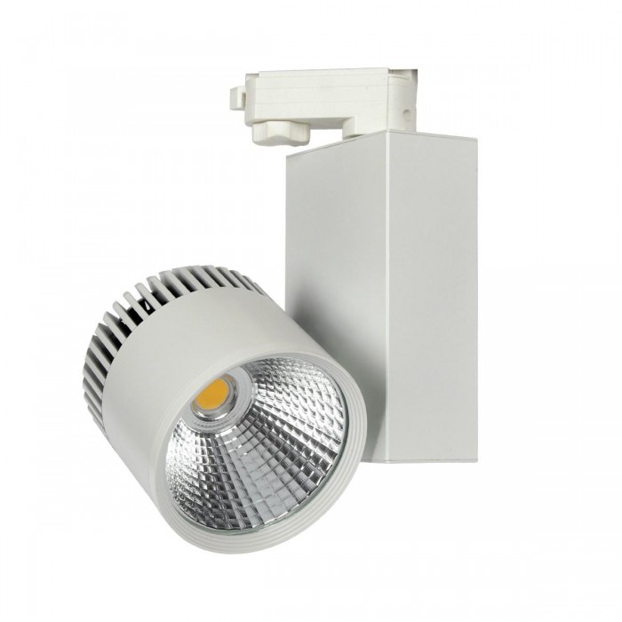 VK/04022/W/W/36 - Σποτ ράγας αλουμινίου LED, COB, 220-240V, 45W, 3000K, 3.600lm, 36°, CRI>80, IP20, λευκό VK/04022/W/W/36 - Σποτ ράγας αλουμινίου LED, COB, 220-240V, 45W, 3000K, 3.600lm, 36°, CRI>80, IP20, λευκό