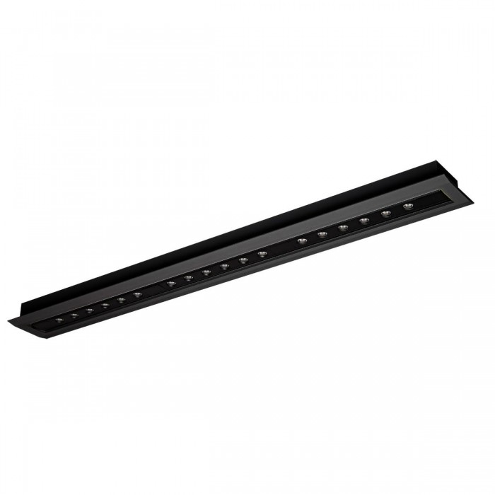VK/04443/B/W - Χωνευτό κινητό φωτιστικό οροφής led, 18x1W, 3000K, 1.352lm, 24°, CRI>90, IP20, 47x5.5x4.2cm, μαύρο VK/04443/B/W - Χωνευτό κινητό φωτιστικό οροφής led, 18x1W, 3000K, 1.352lm, 24°, CRI>90, IP20, 47x5.5x4.2cm, μαύρο