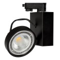 VK/03025/B - 3-phase φωτιστικό ράγας, G53/R111, max 20W (LED), L15cm, IP20, μαύρο