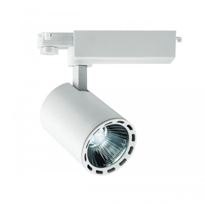 VK/04081/W/W/24 - Σποτ ράγας αλουμινίου LED, COB, 220-240V, 30W, 3000K, 2.100lm, 24°, CRI>80, IP20, λευκό VK/04081/W/W/24 - Σποτ ράγας αλουμινίου LED, COB, 220-240V, 30W, 3000K, 2.100lm, 24°, CRI>80, IP20, λευκό