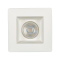VK/09001 - Φωτιστικό οροφής γύψινο, τετράγωνο, βαθύ, GU10/PAR16, Max 12W (LED), χωνευτό, IP20, δυνατότητα βαφής, 12x12x5.5cm, λευκό