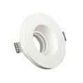 VK/09002 - Φωτιστικό οροφής γύψινο, στρογγυλό, βαθύ, GU10/PAR16, Max 12W (LED), χωνευτό, IP20, δυνατότητα βαφής, ø13x4.5cm, λευκό