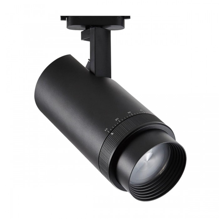 VK/04082/B/W - Σποτ ράγας αλουμινίου LED, COB τηλεσκοπικό, 220-240V, 30W, 2700K, 2.100lm, 15°-65°, CRI>80, IP20, μαύρο VK/04082/B/W - Σποτ ράγας αλουμινίου LED, COB τηλεσκοπικό, 220-240V, 30W, 2700K, 2.100lm, 15°-65°, CRI>80, IP20, μαύρο