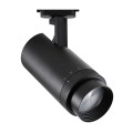 VK/04082/B/C - Σποτ ράγας αλουμινίου LED, COB τηλεσκοπικό, 220-240V, 30W, 4000K, 2.100lm, 15°-65°, CRI>80, IP20, μαύρο