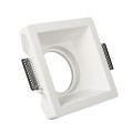VK/09007 - Φωτιστικό οροφής γύψινο, τετράγωνο, βαθύ, G53/R111, Max 20W (LED), χωνευτό, IP20, δυνατότητα βαφής, 20x20x7.5cm, λευκό