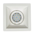 VK/09007 - Φωτιστικό οροφής γύψινο, τετράγωνο, βαθύ, G53/R111, Max 20W (LED), χωνευτό, IP20, δυνατότητα βαφής, 20x20x7.5cm, λευκό