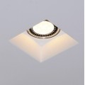 VK/09007 - Φωτιστικό οροφής γύψινο, τετράγωνο, βαθύ, G53/R111, Max 20W (LED), χωνευτό, IP20, δυνατότητα βαφής, 20x20x7.5cm, λευκό