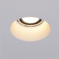 VK/09008 - Φωτιστικό οροφής γύψινο, στρογγυλό, βαθύ, G53/R111, Max 20W (LED), χωνευτό, IP20, δυνατότητα βαφής, ø20x7.5cm, λευκό