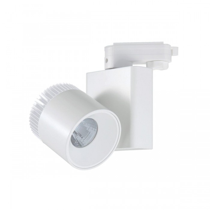 VK/04116/W/W/24 - Σποτ ράγας αλουμινίου LED, COB, 220-240V, 15W, 3000K, 1.200lm, 24°, CRI>80, IP20, λευκό VK/04116/W/W/24 - Σποτ ράγας αλουμινίου LED, COB, 220-240V, 15W, 3000K, 1.200lm, 24°, CRI>80, IP20, λευκό