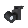VK/04116/B/C/24 - Σποτ ράγας αλουμινίου LED, COB, 220-240V, 15W, 4000K, 1.200lm, 24°, CRI>80, IP20, μαύρο
