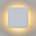 VK/09017 - Φωτιστικό τοίχου γύψινο led με τροφοδοτικό 220-240V, 5W, 220lm, 3000K, CRI>80, IP20, δυνατότητα βαφής, 15x15x4.6cm, λευκό