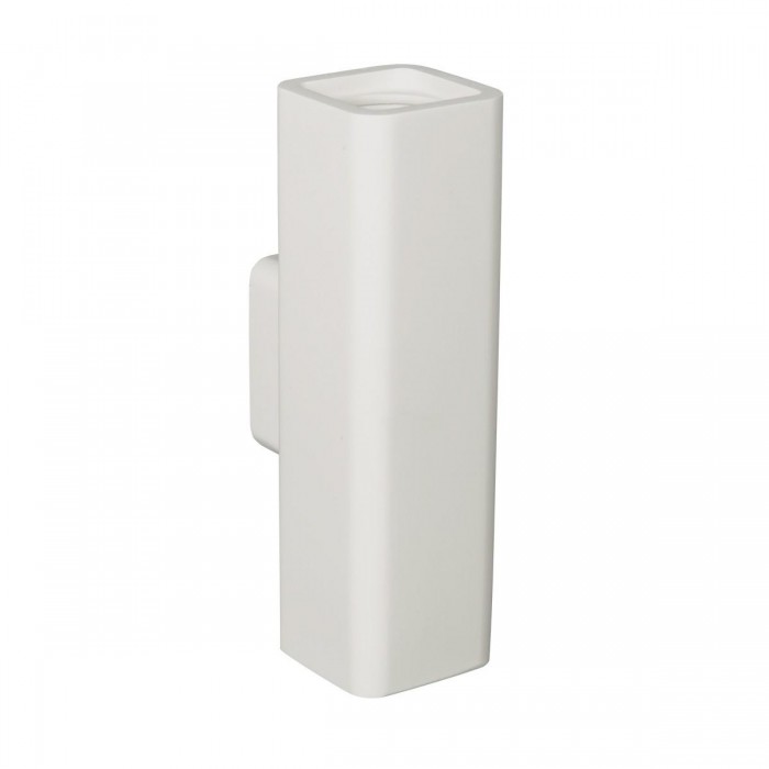 VK/09019 - Φωτιστικό τοίχου γύψινο 240V, 2xGU10, Max 2x12W (LED), IP20, δυνατότητα βαφής, 7.5x25.5x10cm, λευκό VK/09019 - Φωτιστικό τοίχου γύψινο 240V, 2xGU10, Max 2x12W (LED), IP20, δυνατότητα βαφής, 7.5x25.5x10cm, λευκό