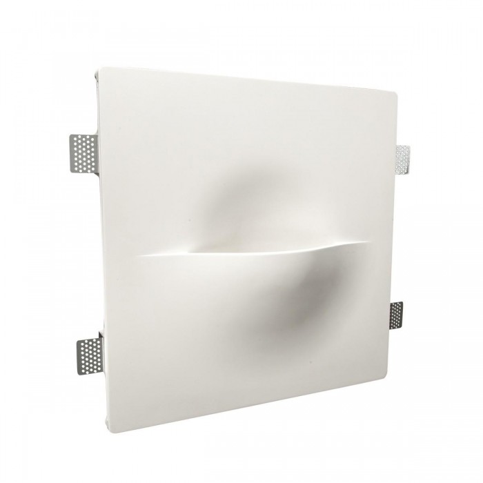 VK/09021 - Φωτιστικό τοίχου γύψινο 240V, G9, Max 8W (LED), χωνευτό, IP20, δυνατότητα βαφής, 40x40x8cm, λευκό VK/09021 - Φωτιστικό τοίχου γύψινο 240V, G9, Max 8W (LED), χωνευτό, IP20, δυνατότητα βαφής, 40x40x8cm, λευκό