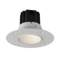 VK/04493/W/WW - Χωνευτό φωτιστικό οροφής led trimless, 9W, 2700K, 810lm, 24°, CRI>90, IP20, ø12cm, λευκό