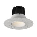 VK/04493/W/W  - Χωνευτό φωτιστικό οροφής led trimless, 9W, 3000K, 810lm, 24°, CRI>90, IP20, ø12cm, λευκό