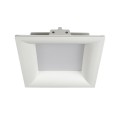 VK/09031 - Φωτιστικό οροφής γύψινο τετράγωνο LED με τροφοδοτικό 220-240V, 23W, 3000K, 1.935lm, CRI>80, χωνευτό, IP20, δυνατότητα βαφής, 33x33x9.7cm, λευκό