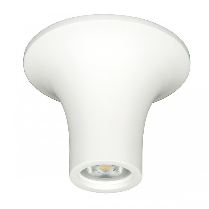 VK/09036 - Γύψινο φωτιστικό downlight, 240V, GU10, Max 12W (LED), IP20, δυνατότητα βαφής, L9cm, λευκό VK/09036 - Γύψινο φωτιστικό downlight, 240V, GU10, Max 12W (LED), IP20, δυνατότητα βαφής, L9cm, λευκό
