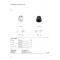 VK/04222/B/W - Μαύρο ματ. Χωνευτό σταθερό σποτ led, 3000K, 2W, 241lm, 25° AC100-240V. LED CREE. Driver included. 30.000 hrs. -25° → 40°C. Dim Νο. CRI>90, ø4.2cm. Αλουμίνιο. IP20