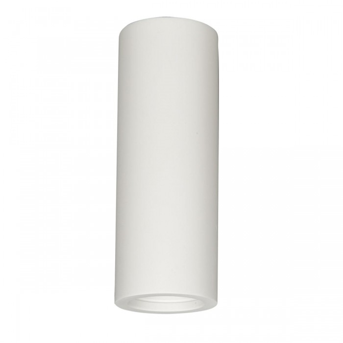 VK/09039/17 - Φωτιστικό οροφής γύψινο, 240V, GU10, Max  12W (LED), IP20, δυνατότητα βαφής, L17cm, λευκό