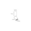 VK/04718/CE/B/W - Μαύρο. 3000K. 5W. 269lm. AC100-240V. DC6-10V 500mA. LED Bridgelux. 35°. < 45°C. 50.000hrs. Dim No. Κινητό οροφής. CRI>90. ø4.5cm. Αλουμίνιο. IP20